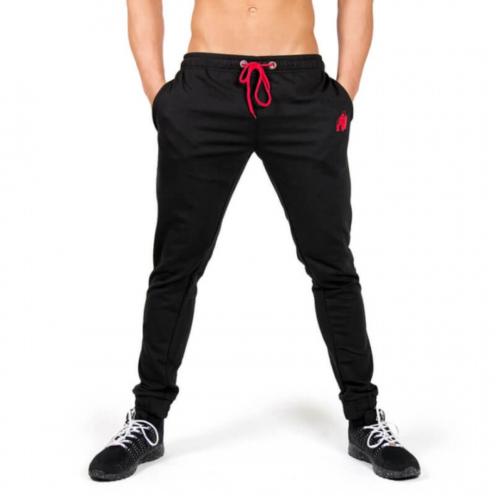 Sjekke Classic Joggers, black, Gorilla Wear hos SportGymButikken.no