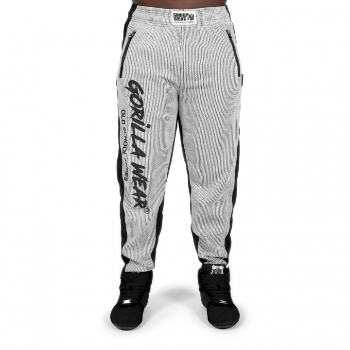 Sjekke Augustine Old School Pants, grey, Gorilla Wear hos SportGymButikken.no