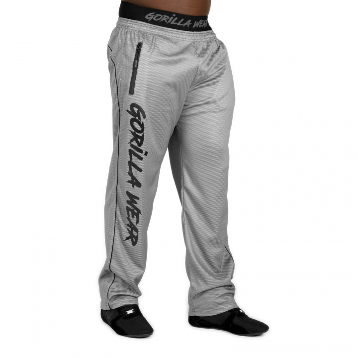 Sjekke Mercury Mesh Pants, grey/black, Gorilla Wear hos SportGymButikken.no