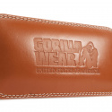 6 Inch Padded Leather Belt, brown, Gorilla Wear