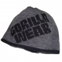 Reverseble Beanie, grå/svart, Gorilla Wear