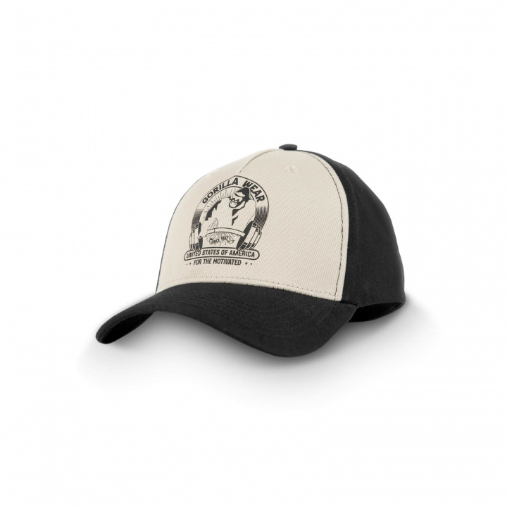 Sjekke Buckley Cap, black/beige, Gorilla Wear hos SportGymButikken.no