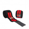 Knee Wraps, black/red, 2 m, Gorilla Wear