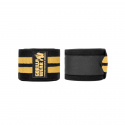 Knee Wraps, black/gold, 2 m, Gorilla Wear