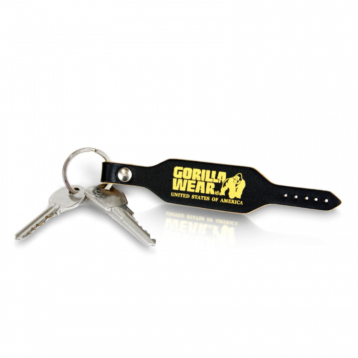 Sjekke GW Keychain, black/gold, Gorilla Wear hos SportGymButikken.no