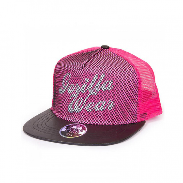 Sjekke Mesh Cap, rosa, Gorilla Wear hos SportGymButikken.no