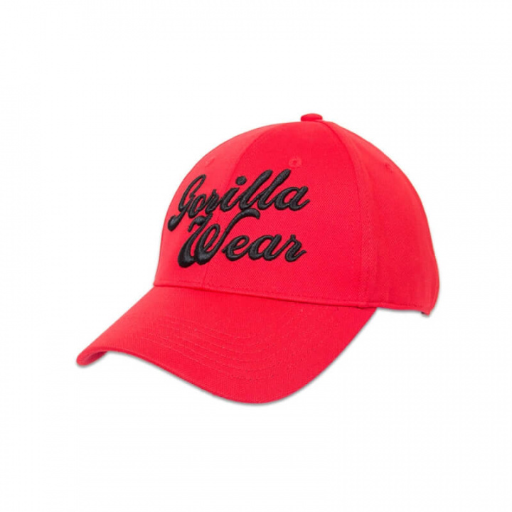 Sjekke Laredo Flex Cap, red, Gorilla Wear hos SportGymButikken.no