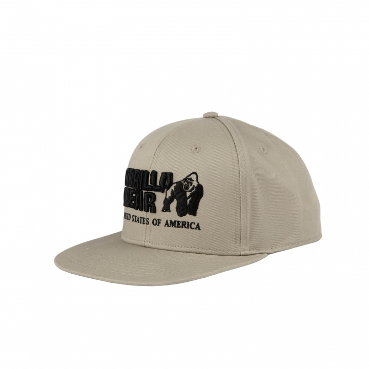 Sjekke Dothan Cap, beige, Gorilla Wear hos SportGymButikken.no