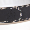 4 Inch Padded Leather Belt, black, Gorilla Wear