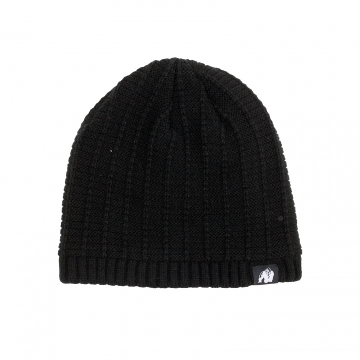 Sjekke Norman Beanie, black, Gorilla Wear hos SportGymButikken.no