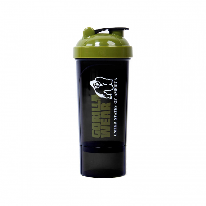 Sjekke Shaker Compact 500 ml, black/army green, Gorilla Wear hos SportGymButikke
