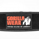 4 Inch Powerlifting Belt, black, Gorilla Wear