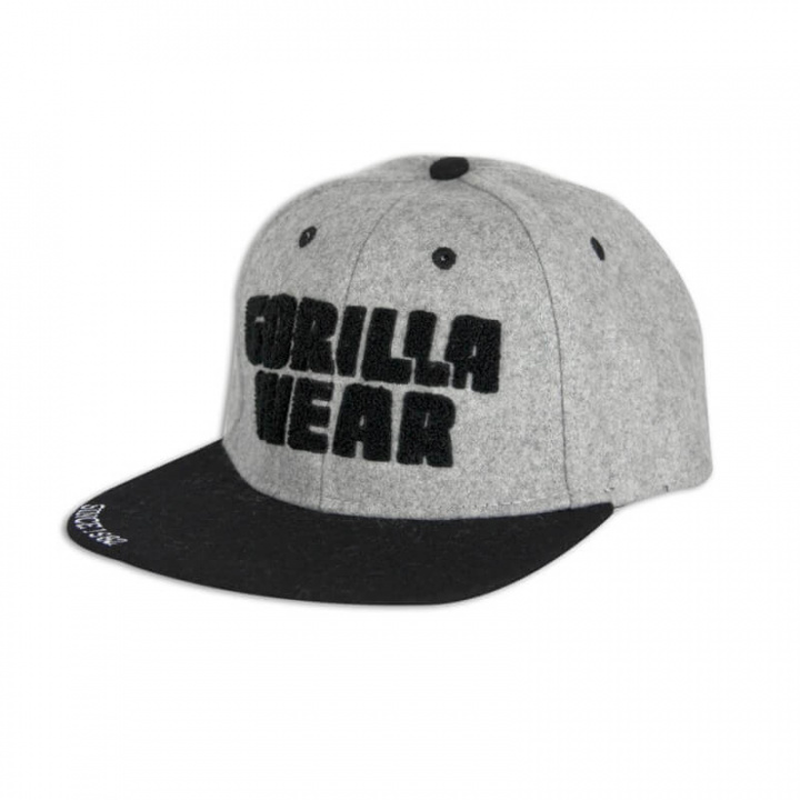 Sjekke Soft Text Flat Brim, Gorilla Wear hos SportGymButikken.no