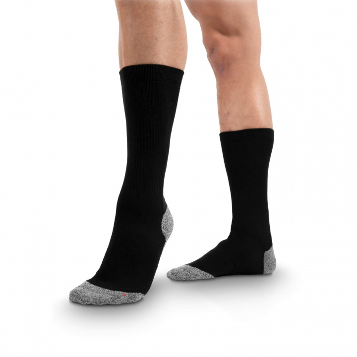 Sjekke Performance Crew Socks, black, Gorilla Wear hos SportGymButikken.no