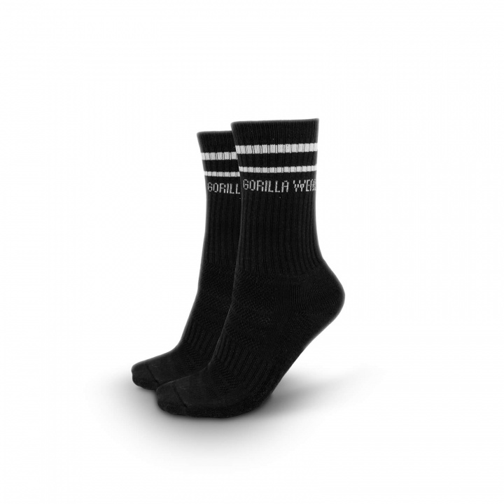 Sjekke Gorilla Wear Crew Socks 2-Pack, black, Gorilla Wear hos SportGymButikken.