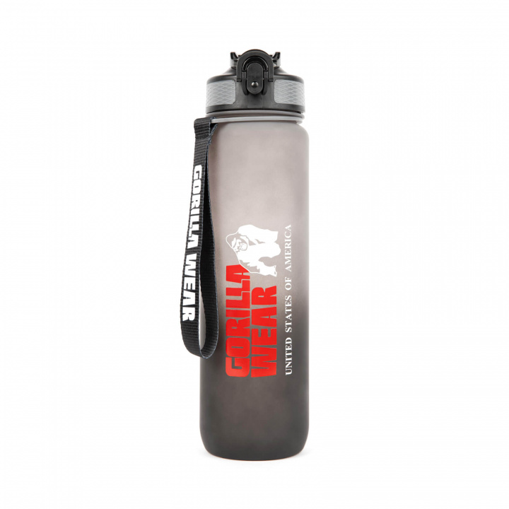 Gradient Water Bottle 1000 ml, black/grey, Gorilla Wear i gruppen Sport & Fitness / Treningstilbehør / Vannflasker & Shakers hos Sportgymbutikken.no (GW-99221-908)
