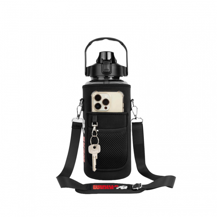 Water Bottle With Sleeve 2 L, black, Gorilla Wear i gruppen Sport & Fitness / Treningstilbehør / Vannflasker & Shakers hos Sportgymbutikken.no (GW-99243-900)
