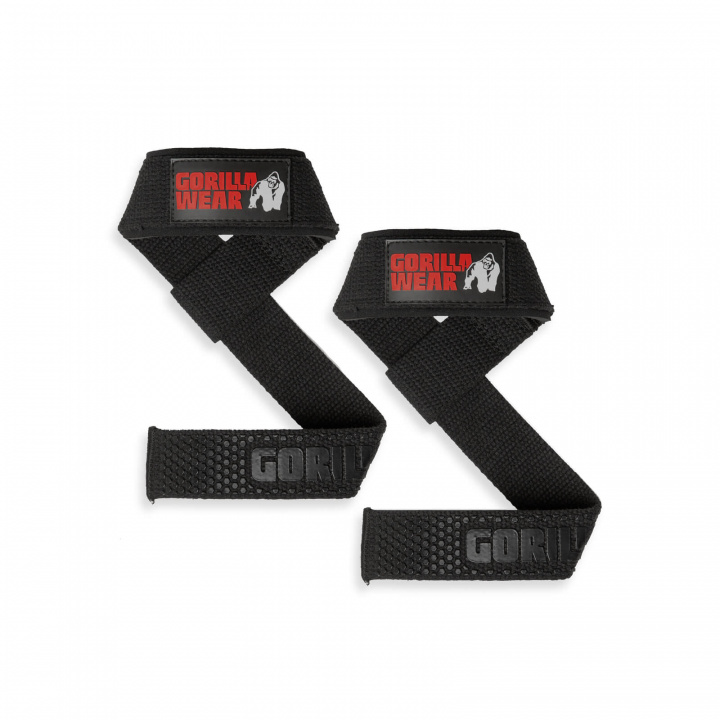 Padded Silicone Lifting Straps, black i gruppen Sport & Fitness / Treningstilbehør / Drareimer & Grep hos Sportgymbutikken.no (GW-99256-900)
