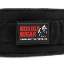 4 Inch Womens Lifting Belt, black, Gorilla Wear