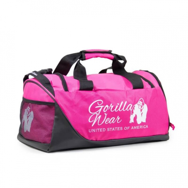 Sjekke Santa Rosa Gym Bag, pink/black, Gorilla Wear hos SportGymButikken.no
