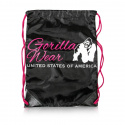GW Drawstring Bag, black/pink, Gorilla Wear
