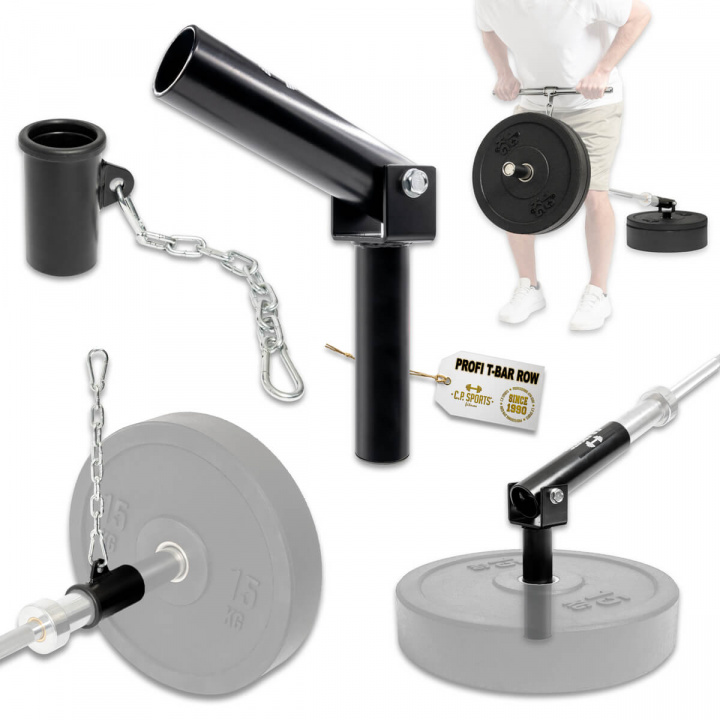 Sjekke Landmine T-Bar Row Set, black, C.P. Sports hos SportGymButikken.no