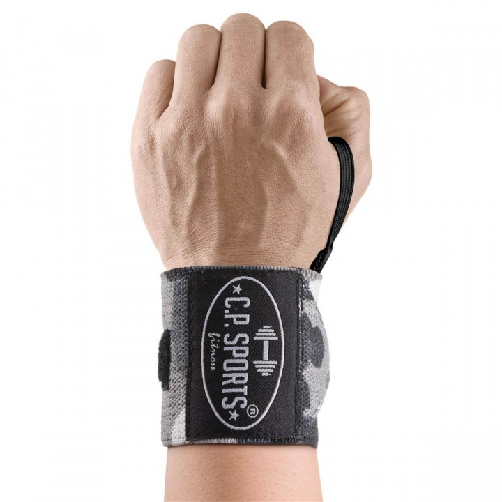Wrist Wraps, 30 cm, white camo i gruppen Sport & Fitness / Treningstilbehør / Kne- & Håndleddsbandasjer hos Sportgymbutikken.no (GW-T18-whca)