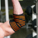 Elbow Wraps Pro, black/orange, C.P. Sports