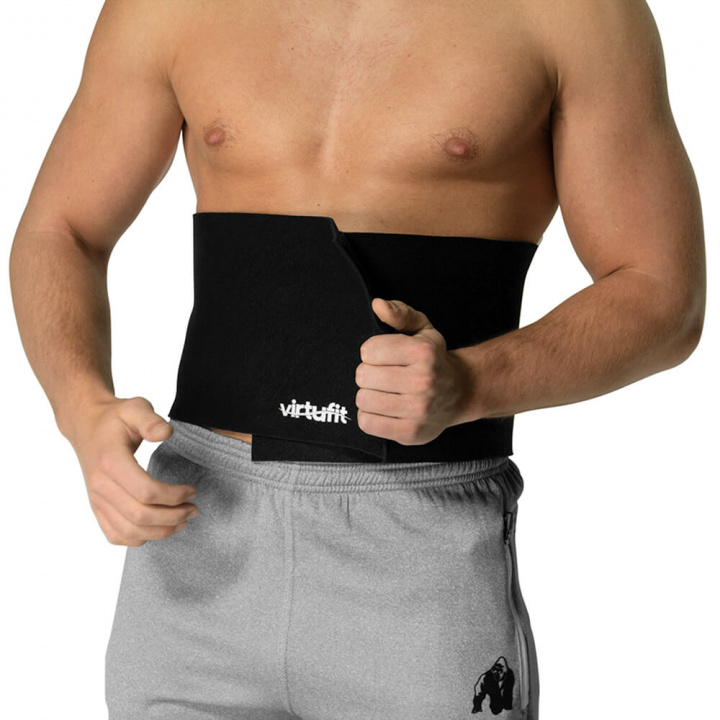 Sjekke Waist Trimming Belt, black, VirtuFit hos SportGymButikken.no