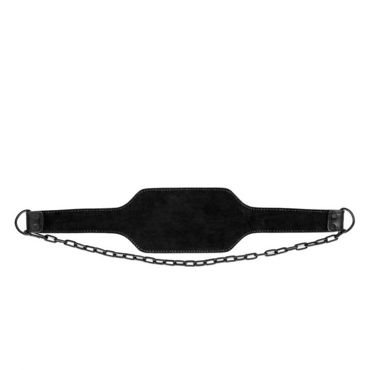 Sjekke Dip Belt Pro Leather, black, VirtuFit hos SportGymButikken.no