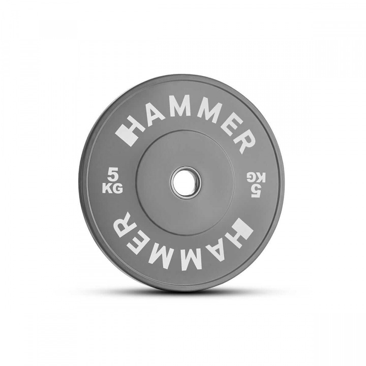 Bumper Vektskive, 1 x 5 kg, Hammer i gruppen Styrke / Vektskiver, stenger, lås / Vektskiver 50 mm hos Sportgymbutikken.no (HM-17051)