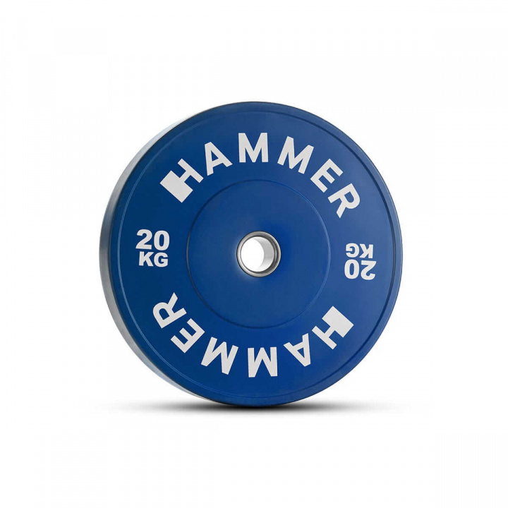 Bumper Vektskive, 1 x 20 kg, Hammer i gruppen Styrke / Vektskiver, stenger, lås / Vektskiver 50 mm hos Sportgymbutikken.no (HM-17054)