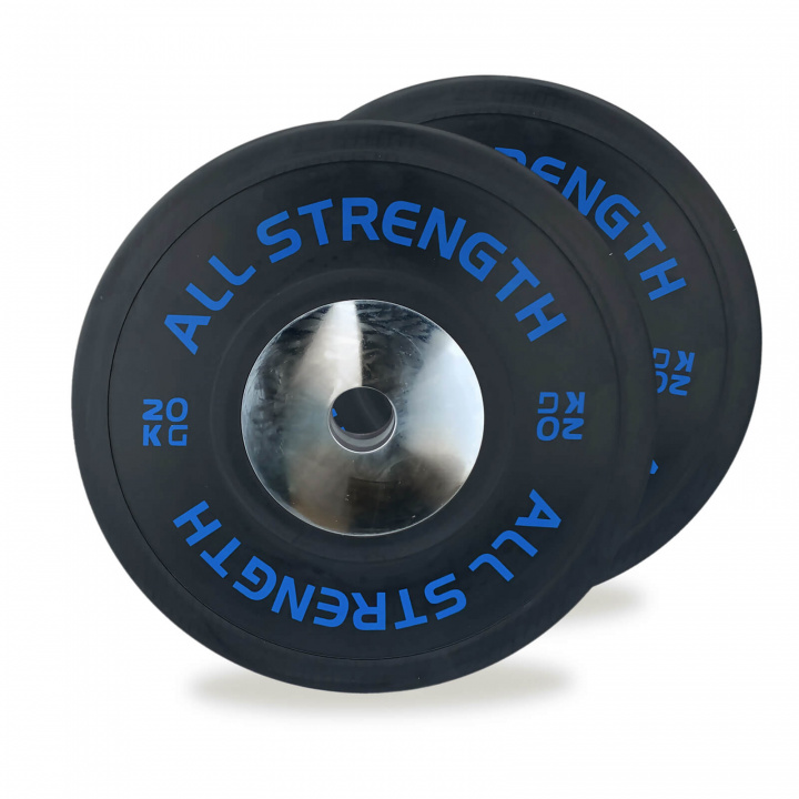 Sjekke Competition Bumper Plates, 2 x 20 kg, AllStrength hos SportGymButikken.no