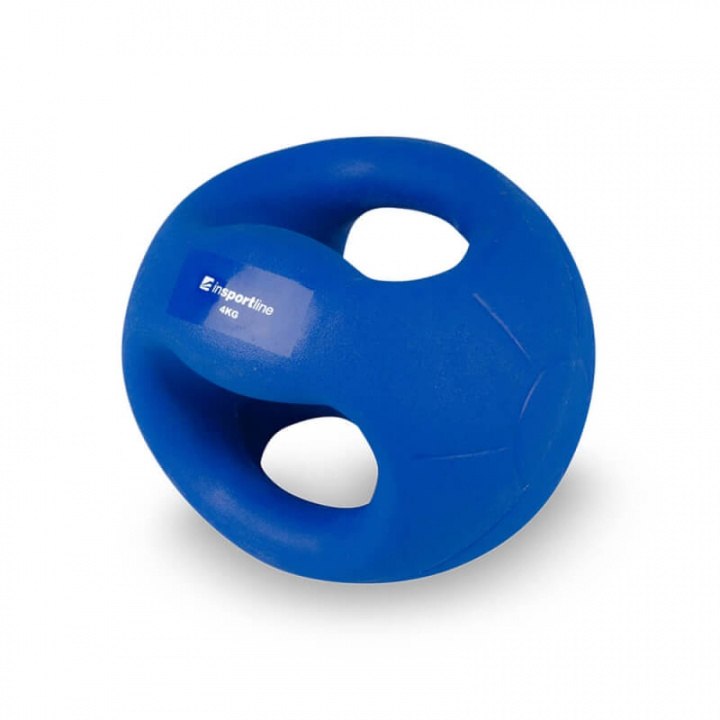 Sjekke Medisinball Grab Me, 4 kg, inSPORTline hos SportGymButikken.no