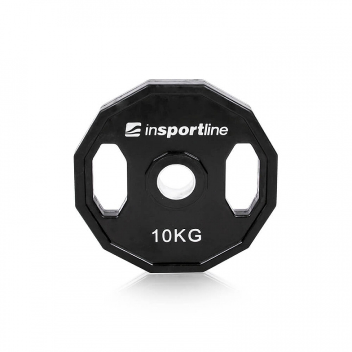 Sjekke Olympiske Vektskiver Gummi, 2 x 10 kg, inSPORTline hos SportGymButikken.n