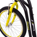 Sparkesykkel Disparo V-Brake, black/yellow, inSPORTline