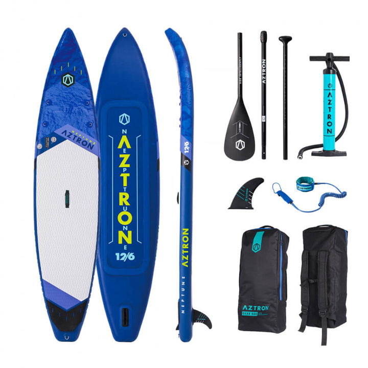 Sjekke Paddleboard, Aztron Neptune 12'6'', oppblåsbar SUP inkl. tilbehørspakker 