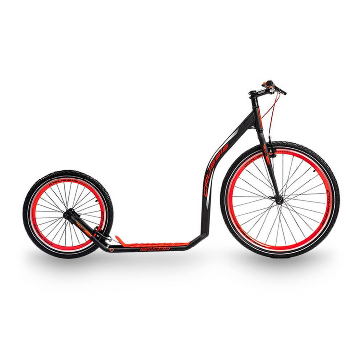 Sjekke Sparkesykkel Urban 4.3, black/red, Crussis hos SportGymButikken.no