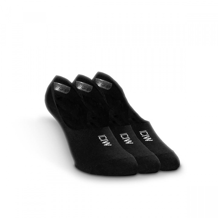 Sjekke Invisible Socks 3-pack, black, ICANIWILL hos SportGymButikken.no