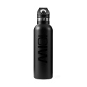 Stainless Steel Water Bottle 600ml, black, ICANIWILL