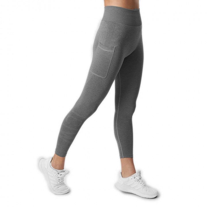 Sjekke Define Seamless Pocket Tights, taupe melange, ICANIWILL hos SportGymButik