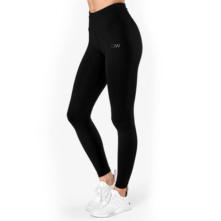 Sjekke Classic High Waist Tights, black, ICANIWILL hos SportGymButikken.no