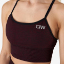 Queen Mesh Sports Bra, burgundy melange, ICANIWILL