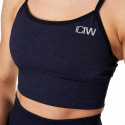 Queen Mesh Sports Bra, navy melange, ICANIWILL