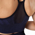 Queen Mesh Sports Bra, navy melange, ICANIWILL