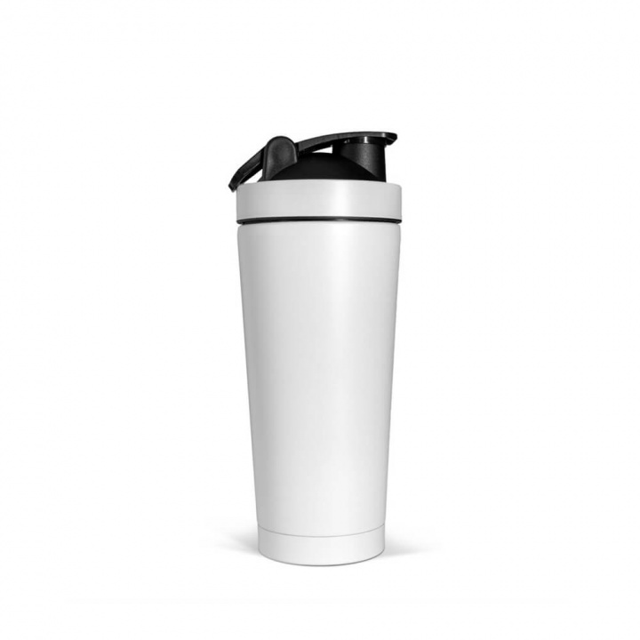Sjekke Metal Shaker, 820 ml, White Matt hos SportGymButikken.no
