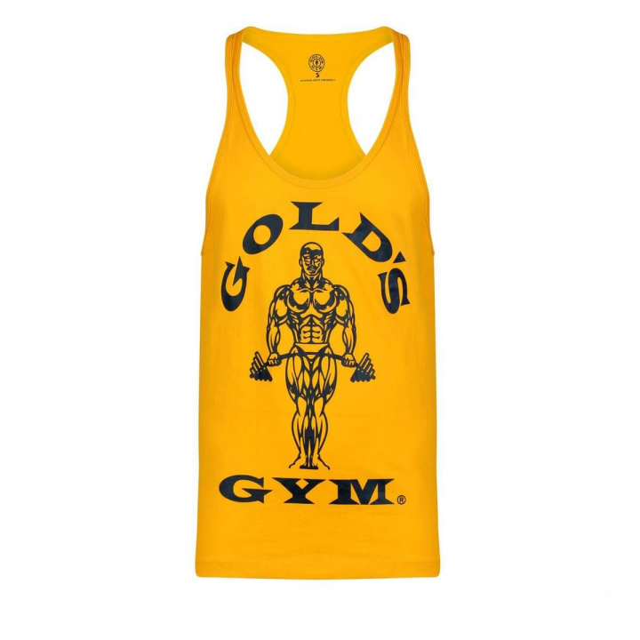 Sjekke Stringer Joe Premium Tank, gold, Gold's Gym hos SportGymButikken.no