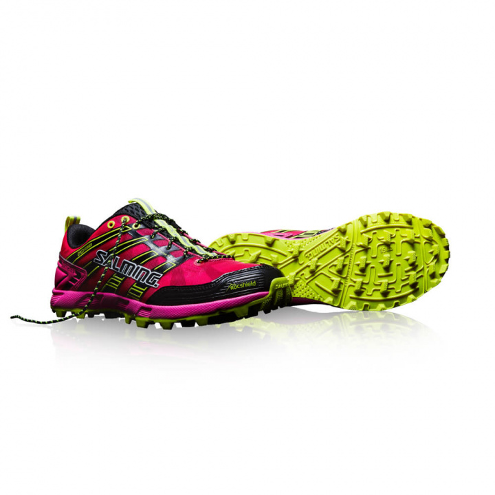 Sjekke Elements Women, fluo pink, Salming Sports hos SportGymButikken.no