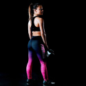 Gazelle Compression Tights, sort/rosa, Fighter