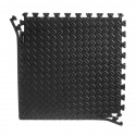 Puslematte med kantstykker, 60 x 60 x 2 cm, sort/grå, Budo-Nord